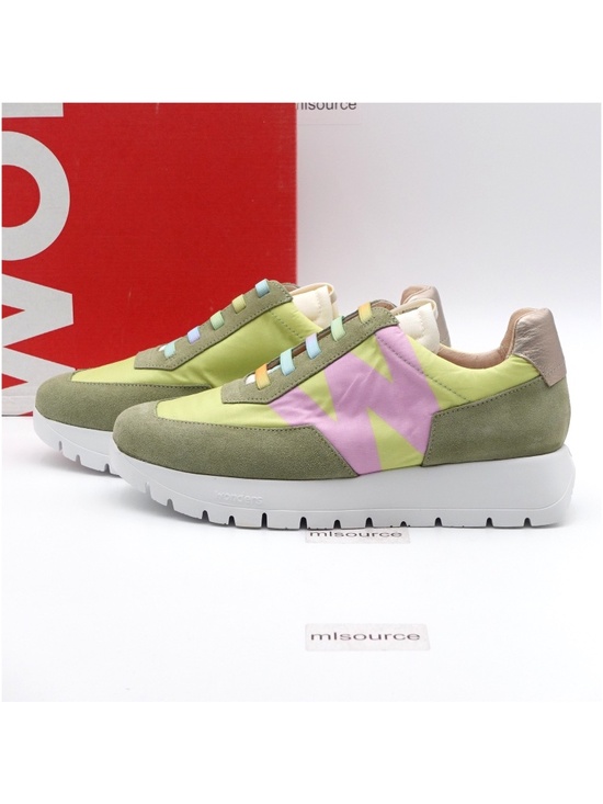 Wonders Shoes - NEW Women's Wonders A-2422-T Platform Sneakers Odisei Green